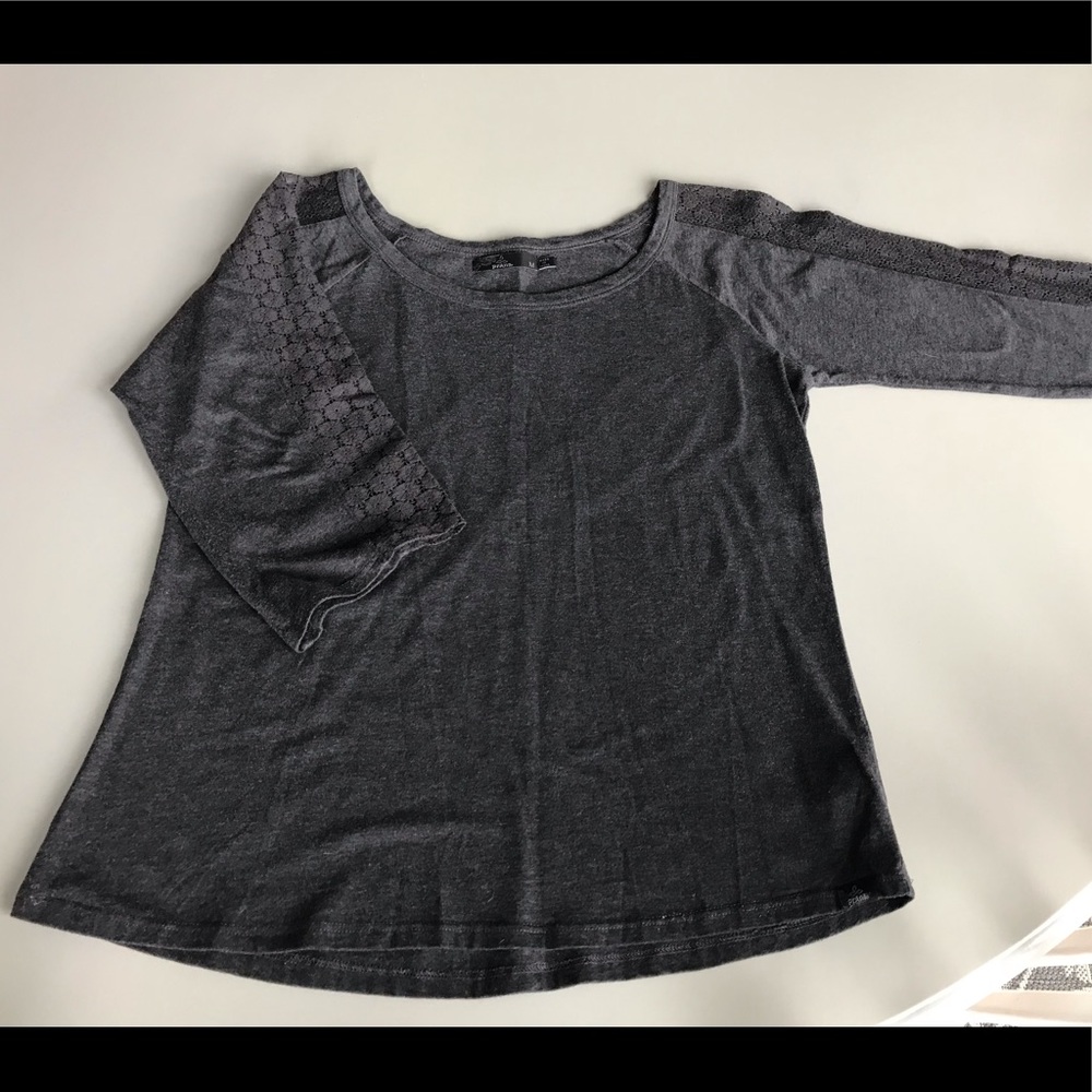 EUC Prana Lace Accent Tee